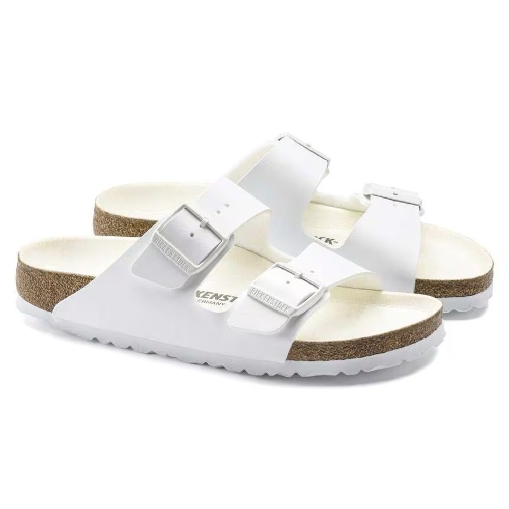 New Men’s Size 44 Birkenstock Arizona BS White